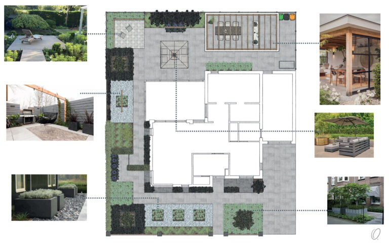 inspiratie tuin plattegrond